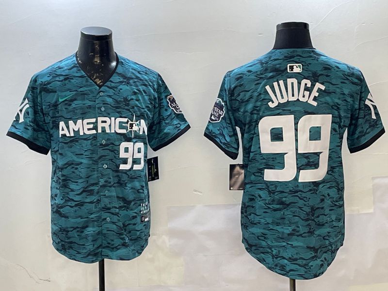 Men New York Yankees 99 Judge Blue All star 2025 Nike MLB Jersey style 1